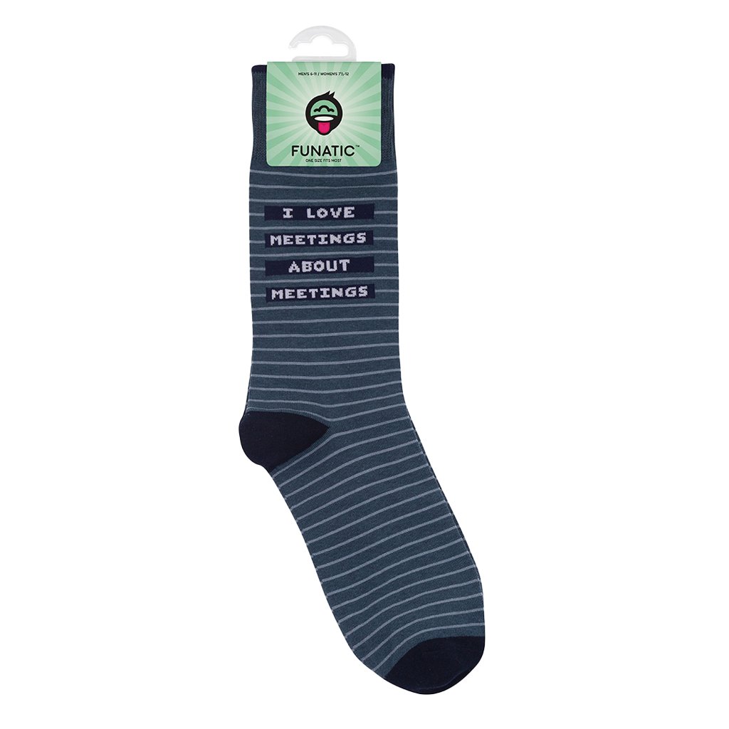 I Love Meetings About Meetings Socks | Funny Unisex Socks - HER Home Design Boutique